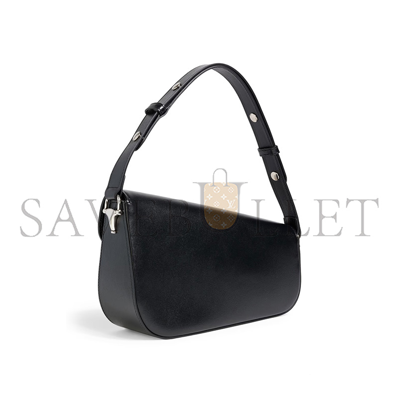 GUCCI HORSEBIT 1955 TEXTURED LEATHER SHOULDER BAG 764155 (26.5*17*8cm)